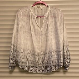 Silky patterned shirt from Gap, size XS petite